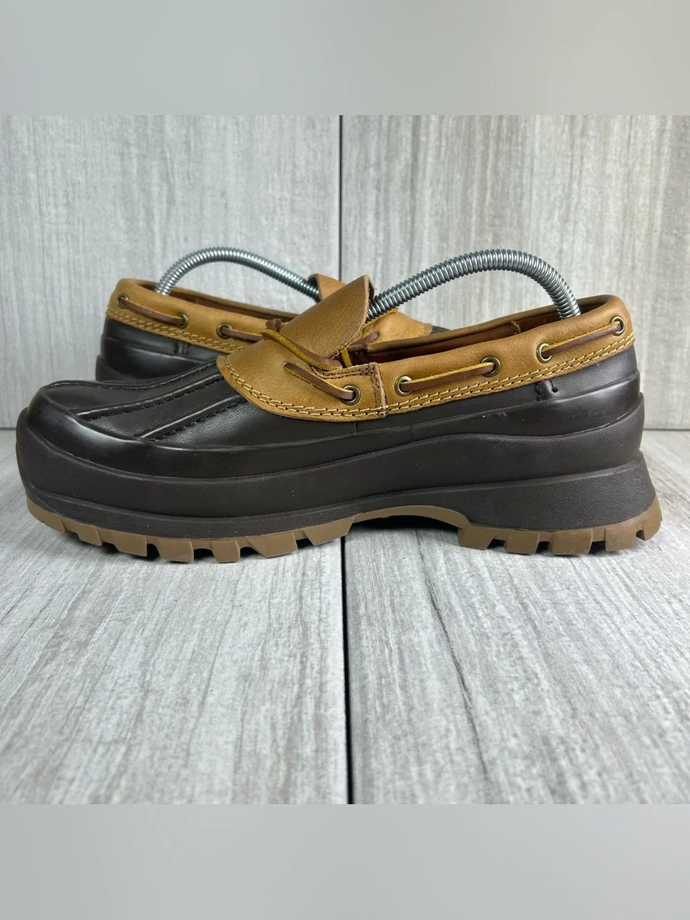 Polo Country Logan Ralph Lauren AR Lug Slip On Leather Duck Shoe Men’s Size 10